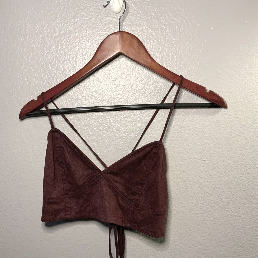 Kendall & Kylie Maroon Bralette Small